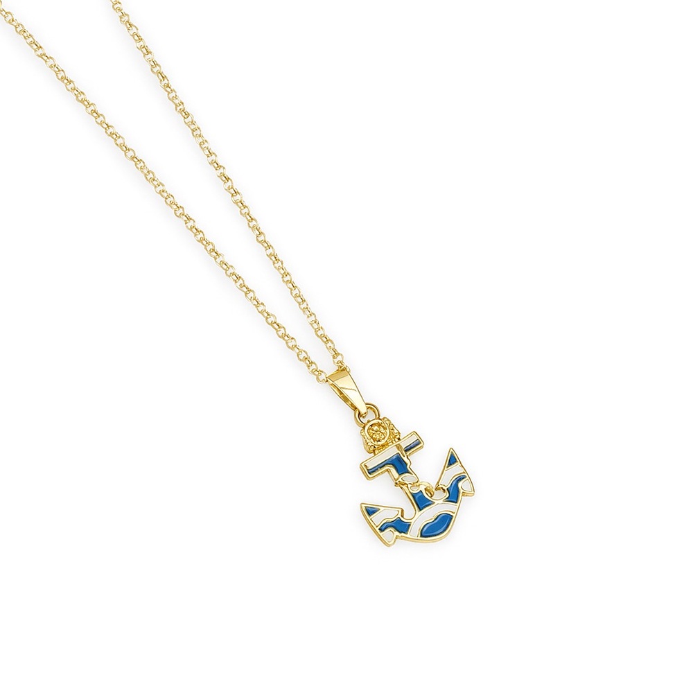 Nautical Grace Anchor Pendant Necklace